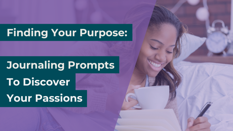 woman journaling to discover her passions